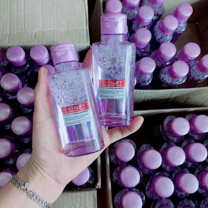 400ml  Nước Tẩy Trang Loreal Revitalift HA Màu tím