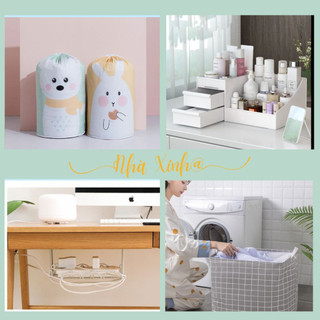 Đồ dùng tiện ích gia đình Nhà Xinh túi đựng đồ, cắt móng tay, kệ đựng đồ, silicon chống va đập cửa gia dụng