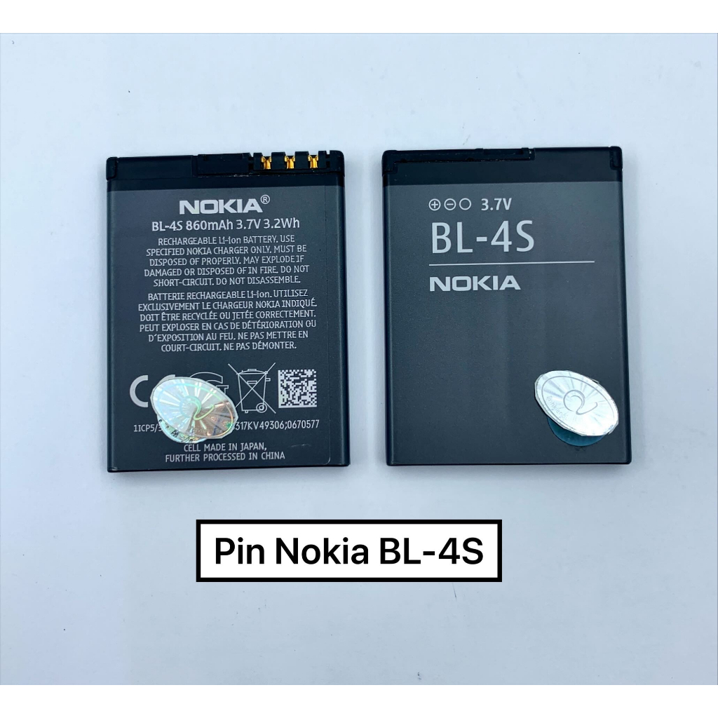 Pin Nokia BL-4S / 1006 / 2680S / 3600S / 3602S / 6208S / 7610C / 7610S / X2-03