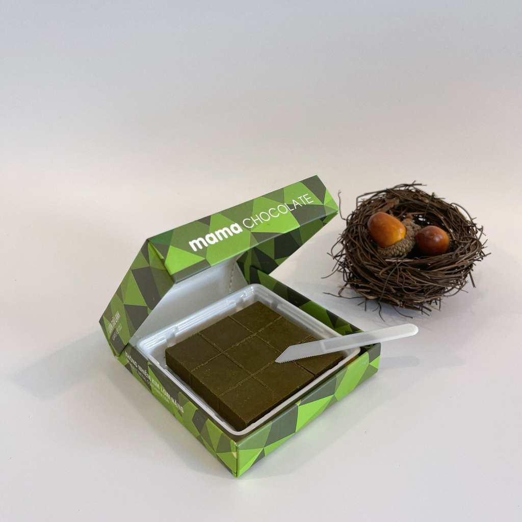 Socola Tươi Mama Chocolate Vị Dark Matcha Hộp 25 Viên 165g