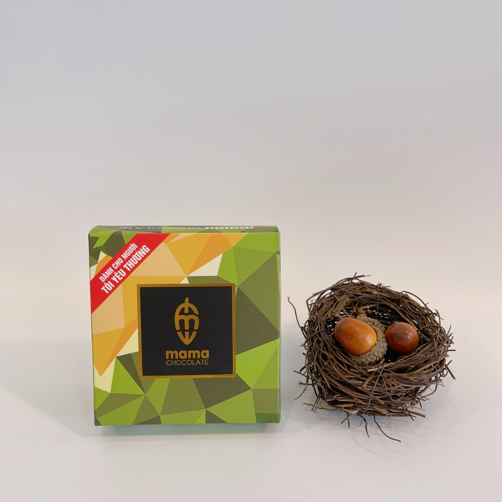 Socola Tươi Mama Chocolate Vị Dark Matcha Hộp 25 Viên 165g