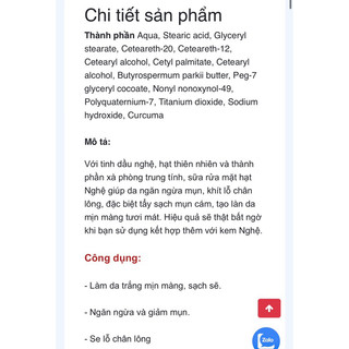 SỮA RỬA MẶT HẠT NGHỆ T100ML