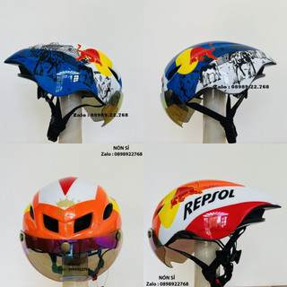 Mũ bảo hiểm thể thao md15 md16 roc r16 redbull chuẩn form poc-01