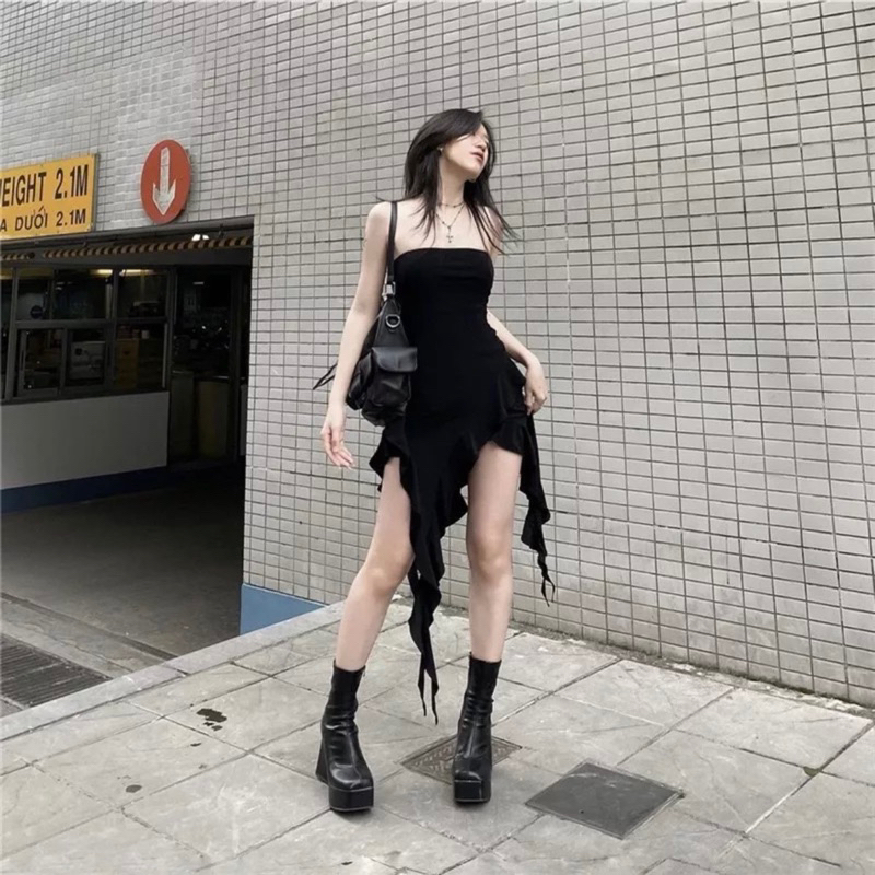 Đầm ống tua rua hàng thiết kế - CarotShop