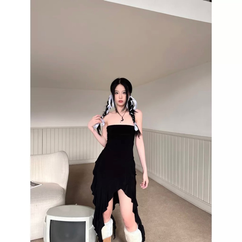 Đầm ống tua rua hàng thiết kế - CarotShop