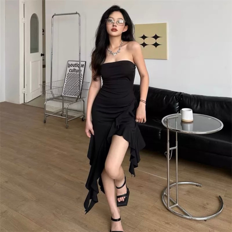 Đầm ống tua rua hàng thiết kế - CarotShop