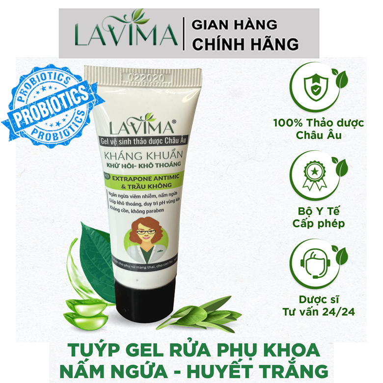 Gel Rửa Phụ Khoa Lavima Thảo Dược Châu Âu Minisize 20g