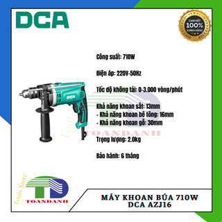 [CHÍNH HÃNG] MÁY KHOAN BÚA 710W DCA AZJ16