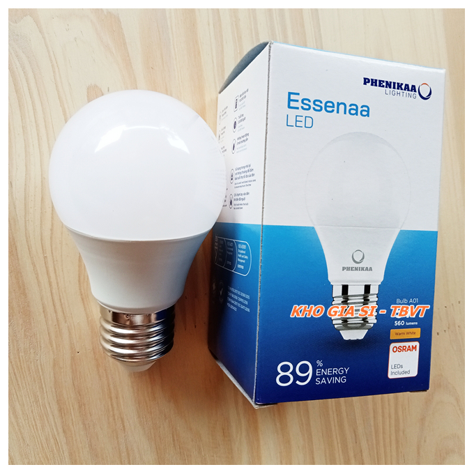 Đèn LED Bulb tròn 3W - 9W PHENIKAA Chính hãng