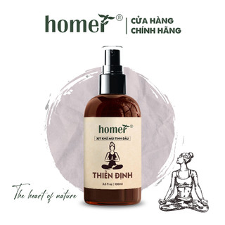 Xịt khử mùi tinh dầu Thiền Định Homer Thiên nhiên Dung tích 100ml/250ml