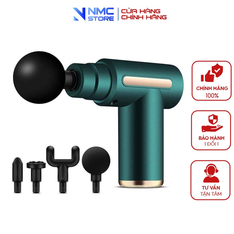 Máy Massage Cầm Tay Mini NMC Đấm Lưng Mát Xa Trị Liệu 4 Đầu 6 Chế Độ