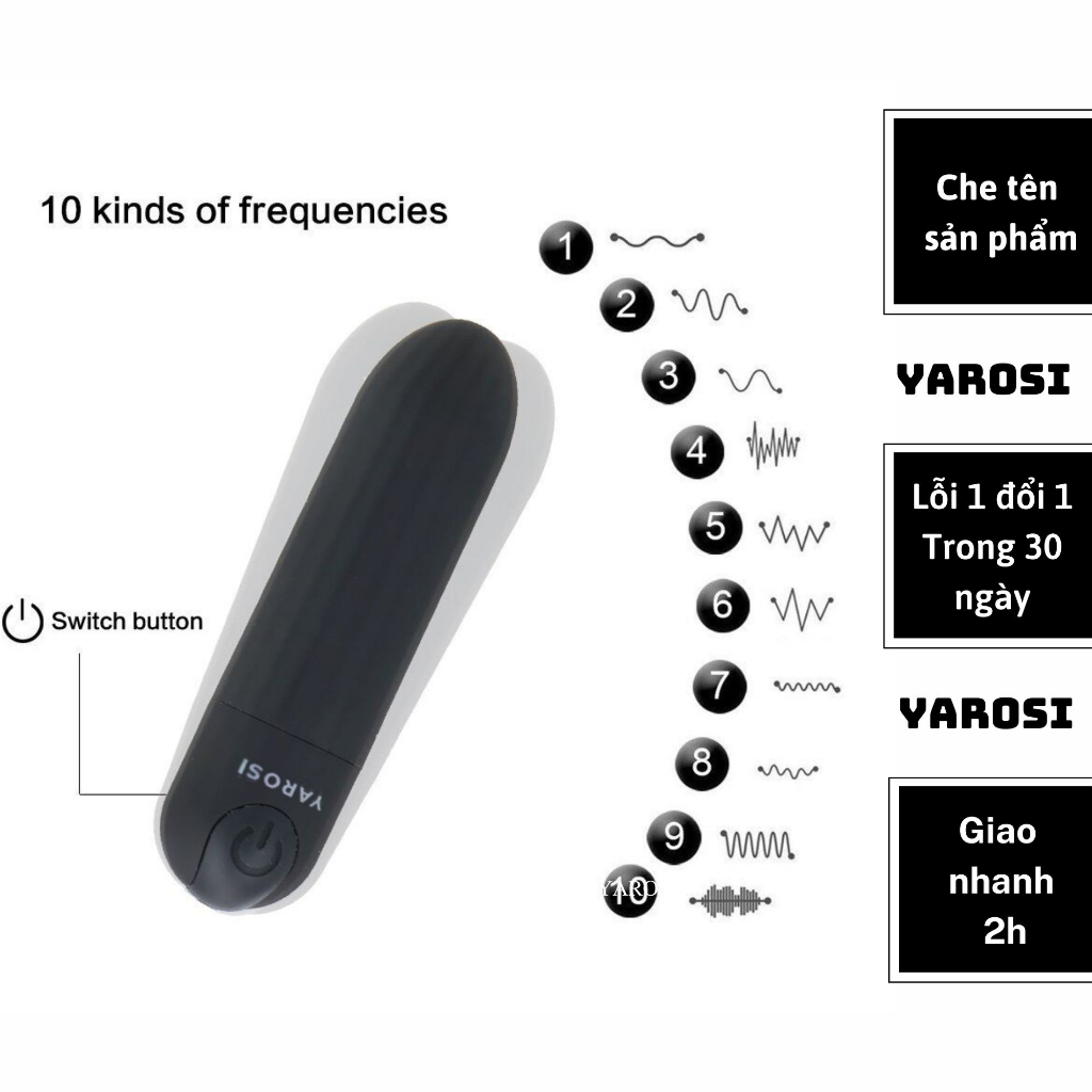 Máy massage cầm tay 10chế độ rung - dụng cụ massage rung loại bỏ quầng thâm mắt giảm đau mỏi dành cho nữ và nam loại sạc
