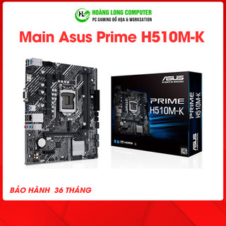 Mainboard asus prime h510m-k intel h510 socket 1200 m-atx 2 khe ram ddr4- hoàng long computer