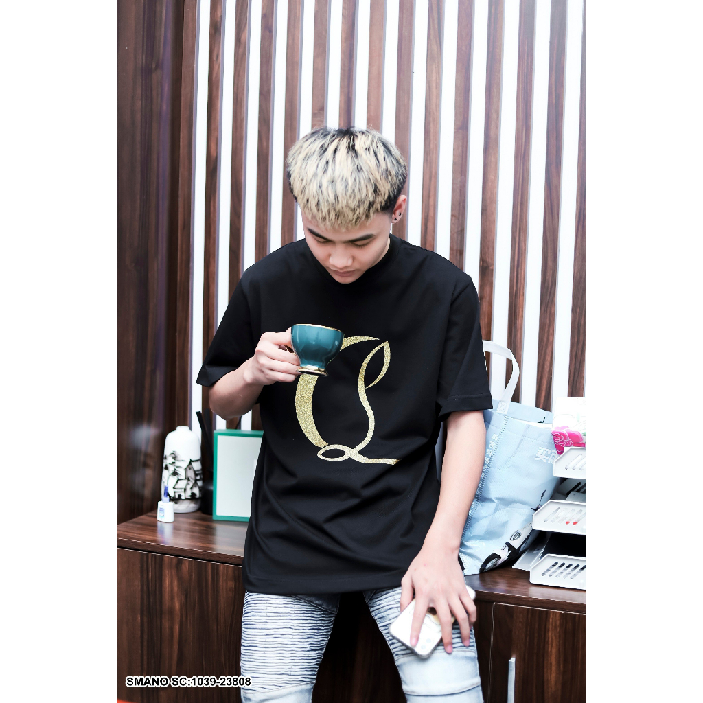 Áo phông nam nữ Lou.boutin siêu đẹp full box in kim tuyến lấp lánh