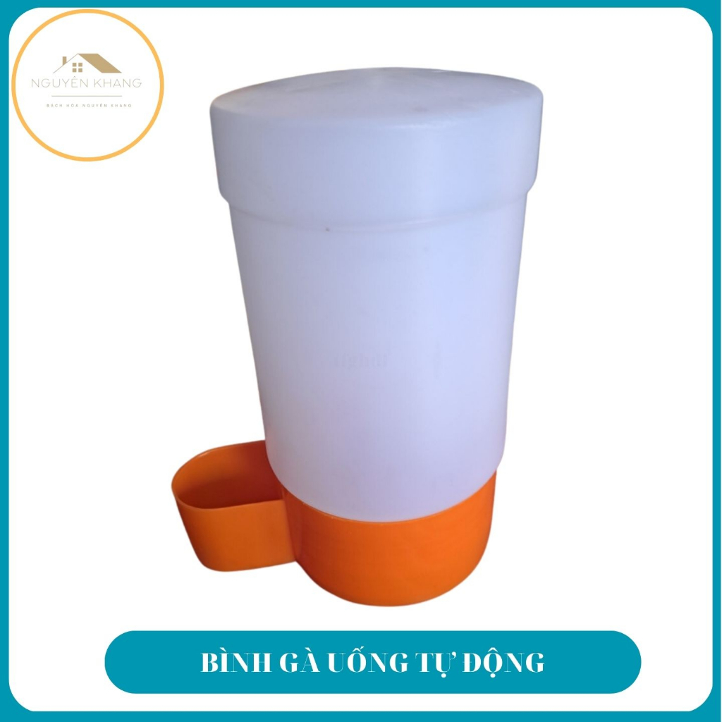 Bình uống nước tự động cho gà con, gà đá, gà che, gà nồi, chim sẽ, chim cu gáy loại 1 lít