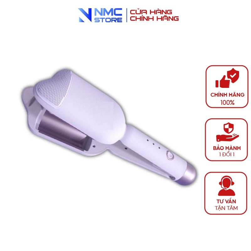 Máy Uốn Tóc Xoăn Sóng Nước 36mm Máy Bấm Tóc Gợn Sóng Bản To Dập Xoăn Hippie Cao Cấp 3 Mức Nhiệt - NMC store