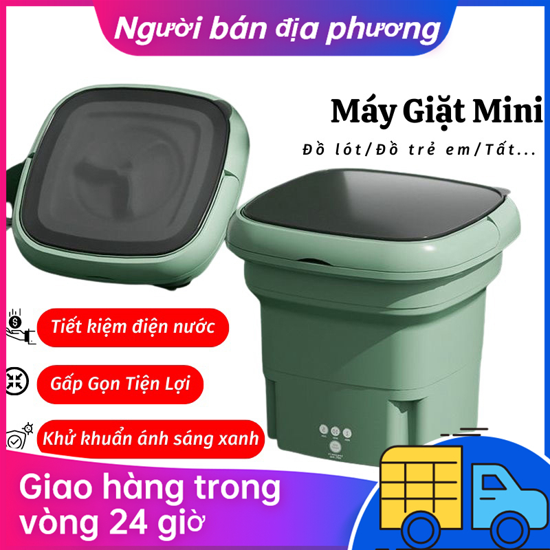 Máy Giặt Mini Tự Động Máy Giặt Gấp Gọn Khử Khuẩn Bằng Ánh Sáng Xanh máy giặt mini cho bé