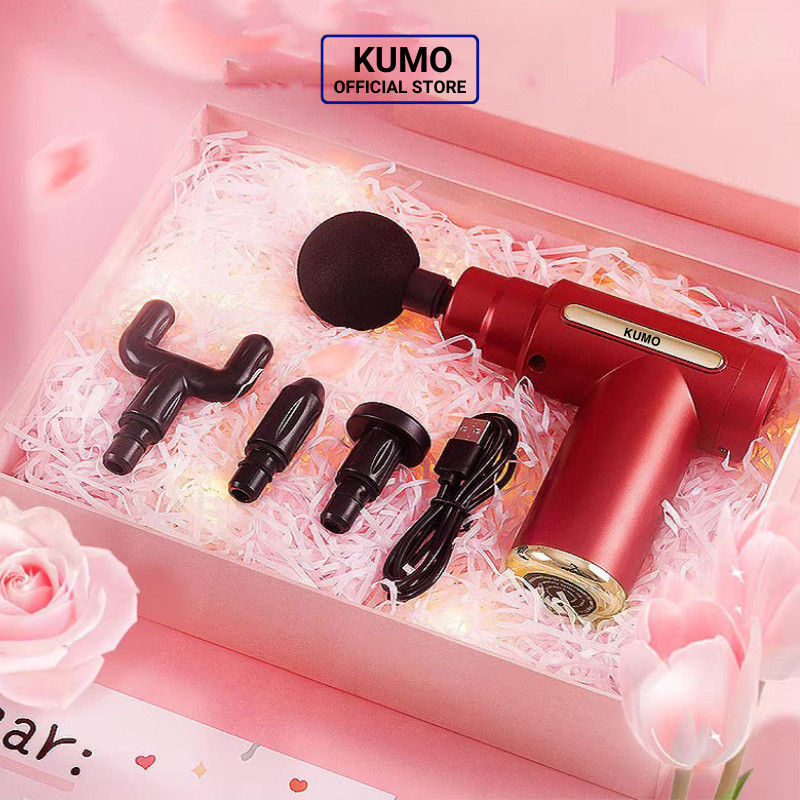 Máy Massage Đấm Lưng KUMO Mát Xa Cổ Vai Gáy 4 Đầu 6 Chế Độ Cao Cấp