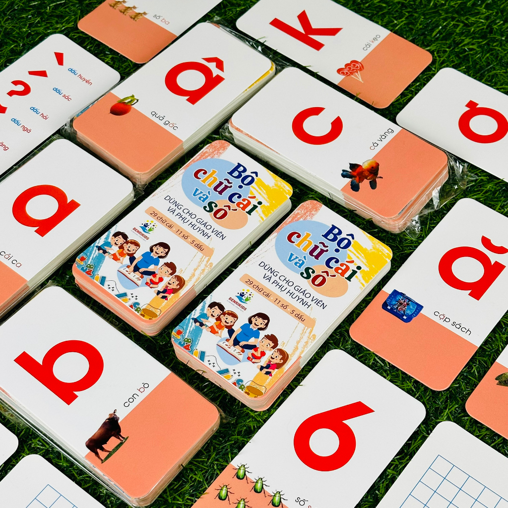 Bộ 42 Thẻ Học Thông Minh Cho Bé Tập Làm Quen Chữ Số Cơ Bản