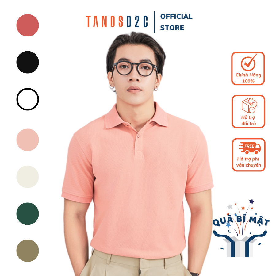 Áo Polo nam basic TANOSD2C chất liệu 100% cotton US, siêu thấm hút, thoải mái cho cả ngày dài - A02-148