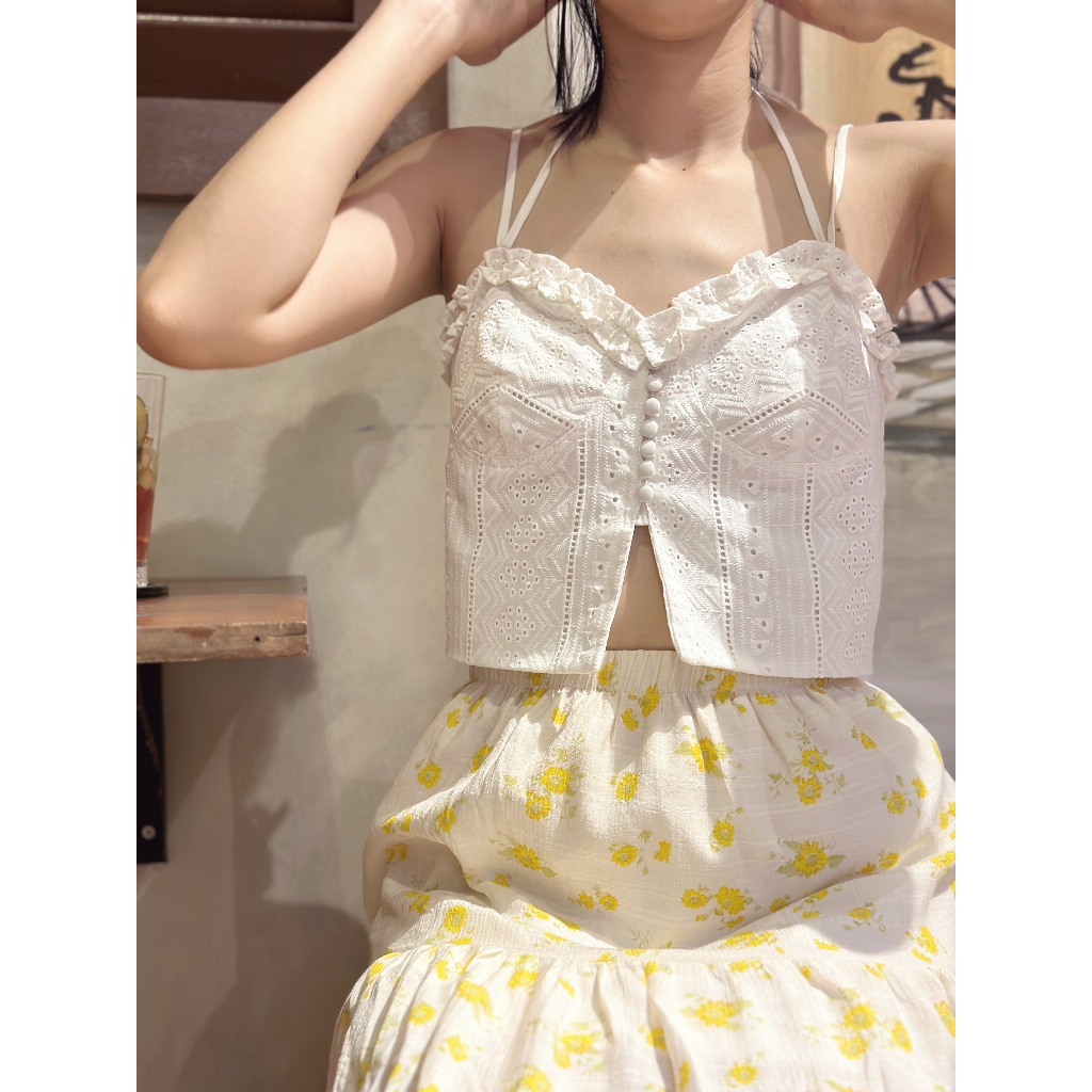 Áo hai dây viền bèo