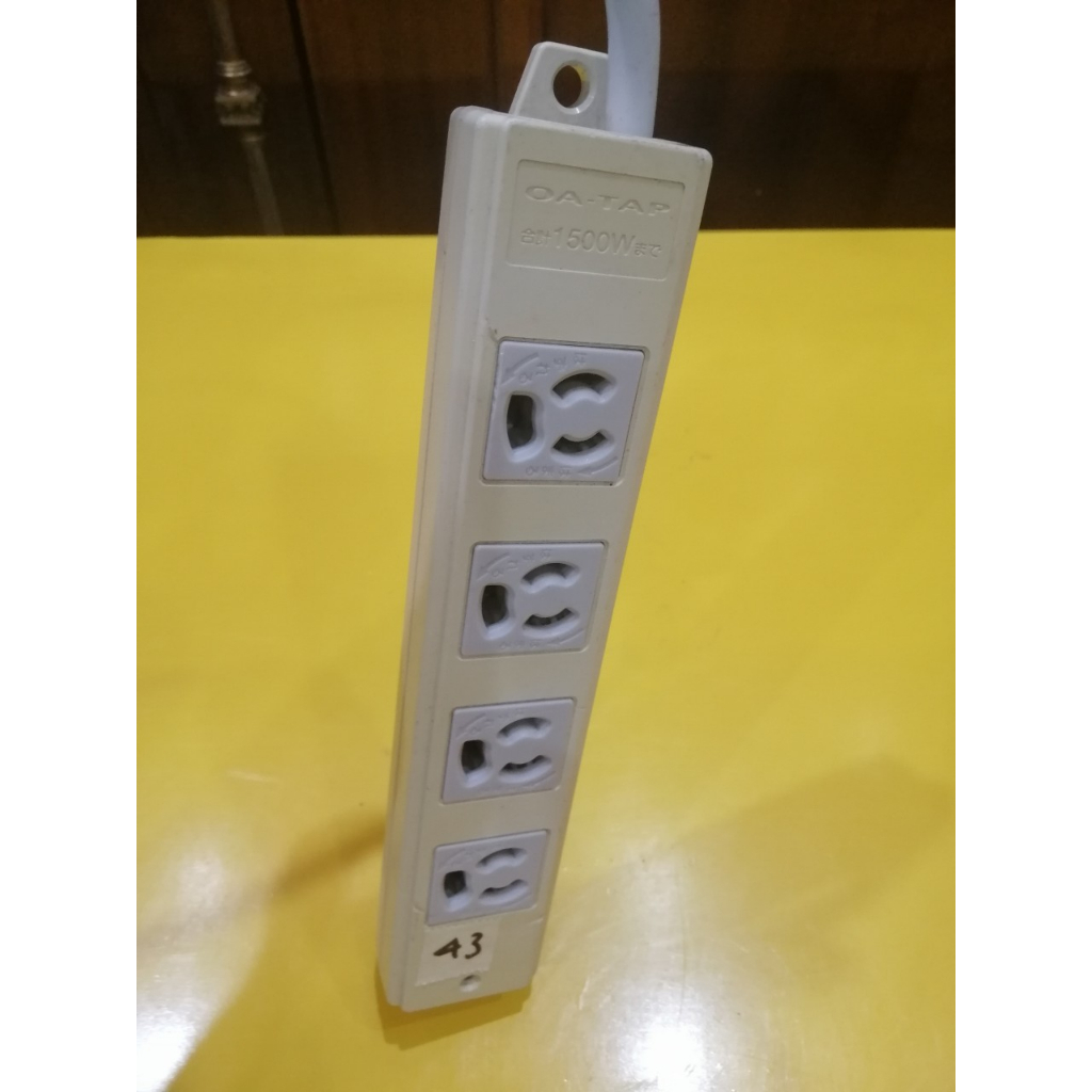 Ổ cắm nội địa Nhật, dây dài 3m, 4 ổ cắm (mã 43)