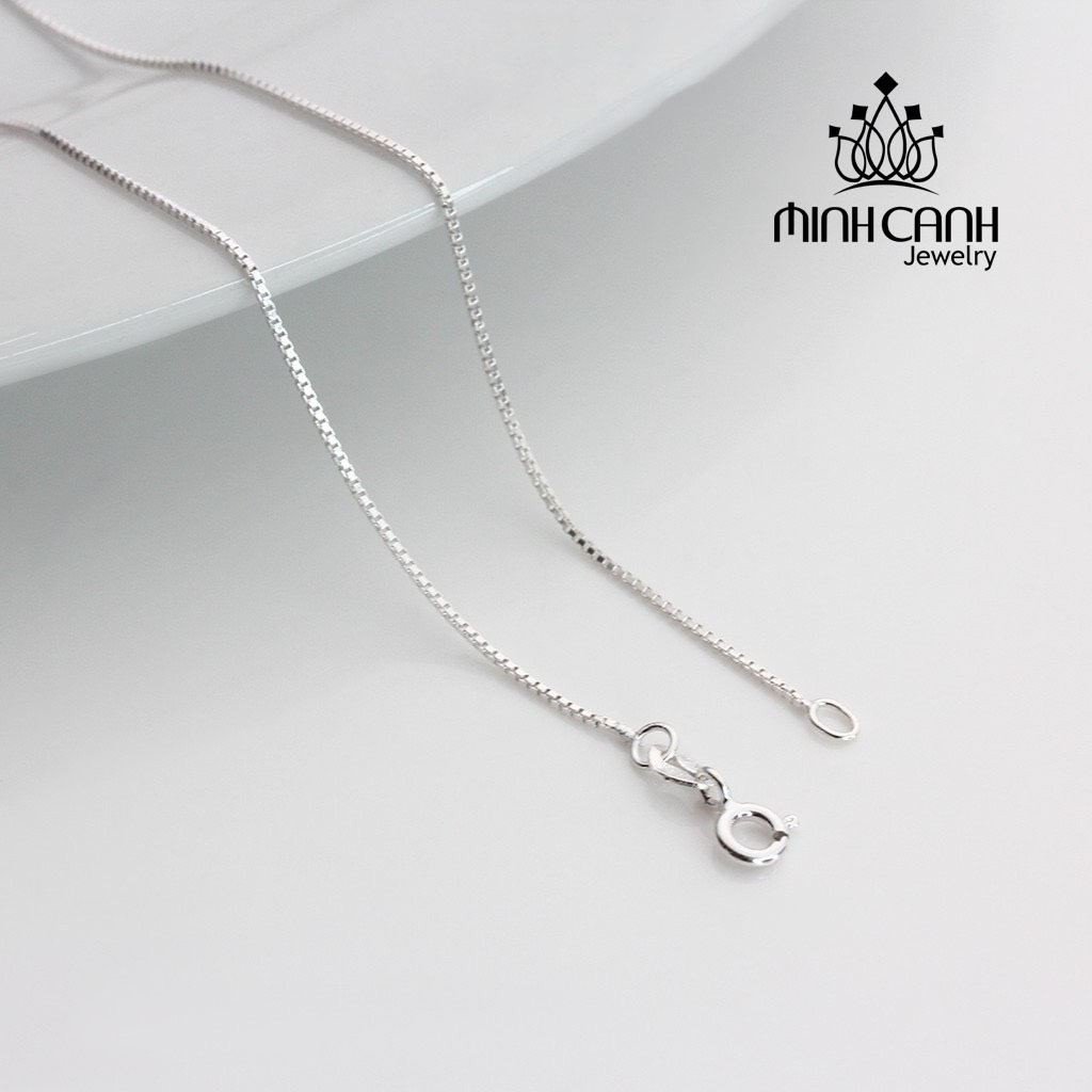 Dây Chuyền Bạc Nữ Loại Trơn Mảnh Chất Liệu Bạc S925 Dài 45cm Minh Canh Jewelry