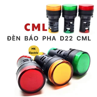 Đèn báo pha, báo nguồn phi 22 loại tốt 220v, đèn báo tủ điện