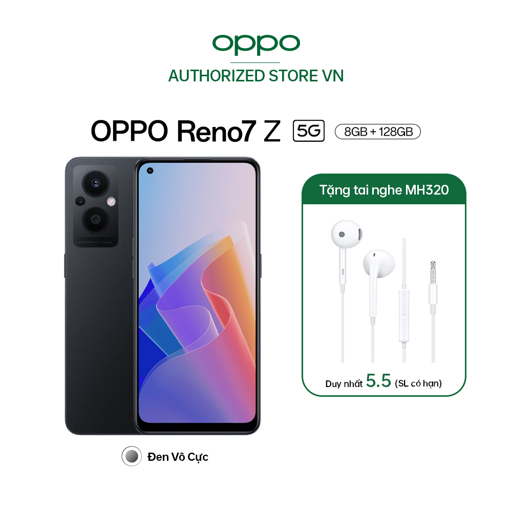 Điện thoại OPPO Reno7z 5G (8GB/128GB) - Hàng Chính Hãng