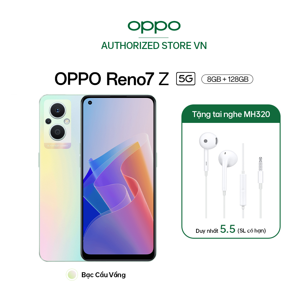 Điện thoại OPPO Reno7z 5G (8GB/128GB) - Hàng Chính Hãng