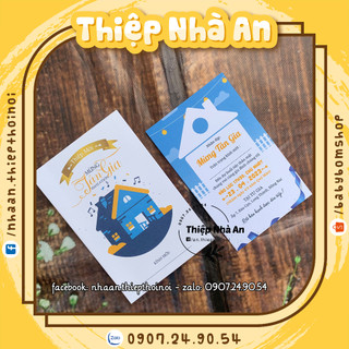 Thiệp mừng tân gia in nội dung theo yêu cầu