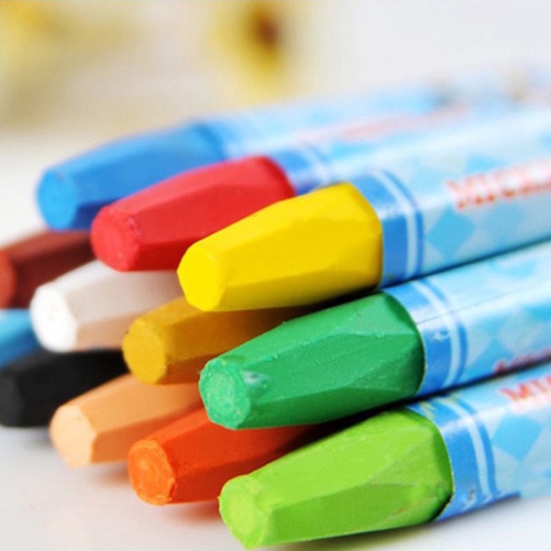 Màu sáp dầu Oil Pastels hộp 12/18/24 màu đẹp lên màu đậm