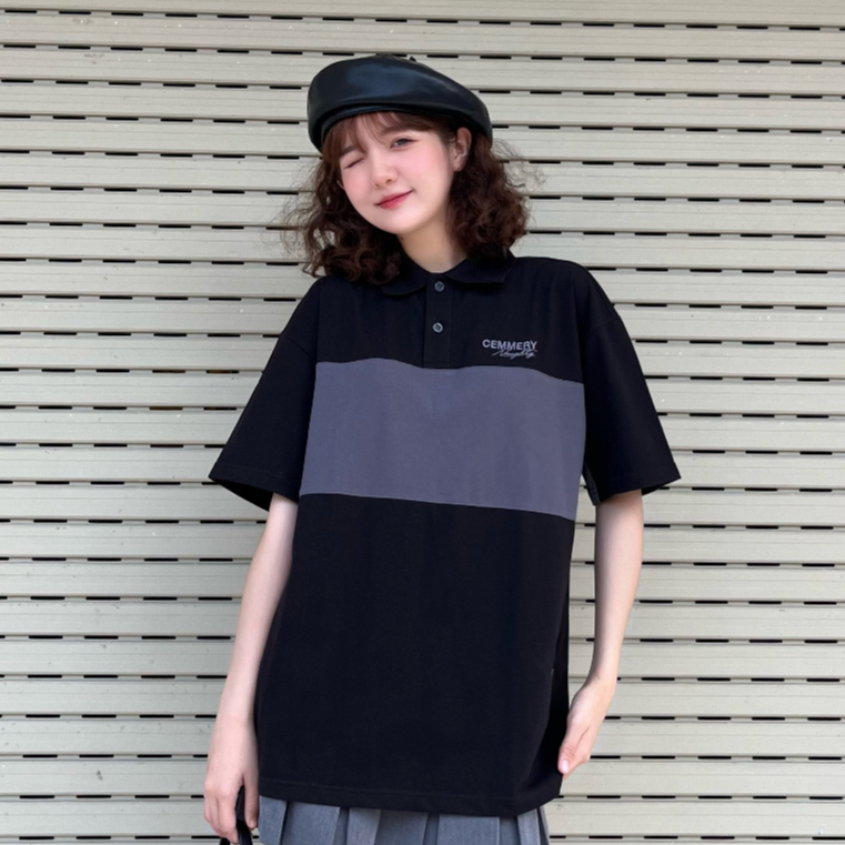 Áo Polo Unisex Local Brand CEMMERY Phối Màu Trung Tính - Even Polo