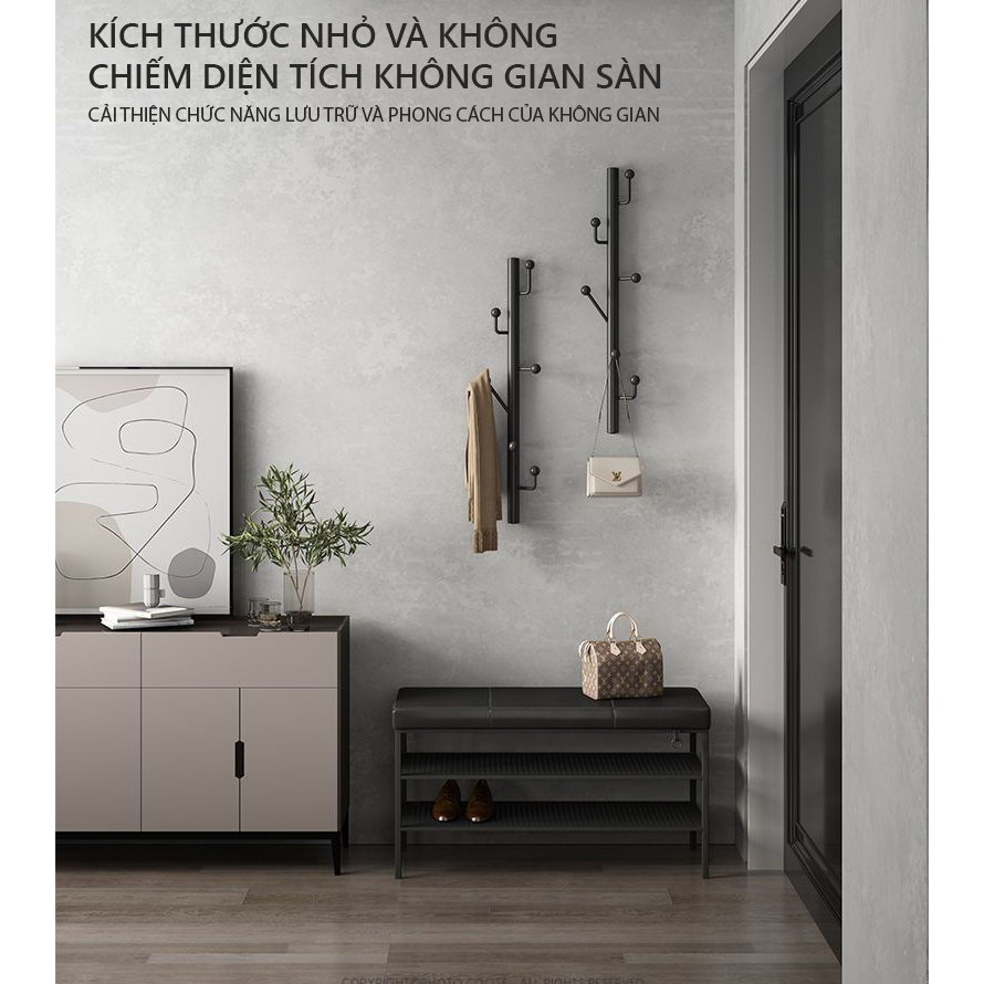 Giá treo quần áo phong cách Ý lãng mạn phòng khách thương hiệu IGA - GM100