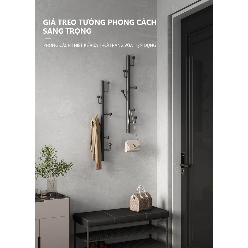 Giá treo quần áo phong cách Ý lãng mạn phòng khách thương hiệu IGA - GM100