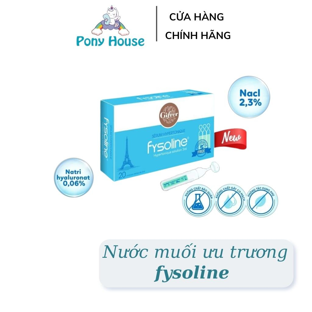 Nước Muối Sinh Lý Xanh Fysoline Pháp Giảm Ngạt, Tắc Nghẽn Mũi Cho Bé lọ 5ML