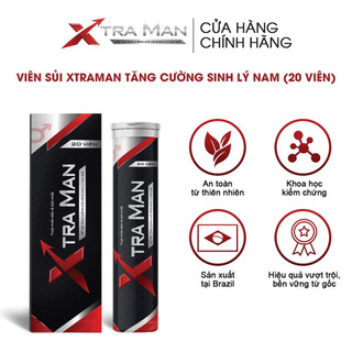 [Combo mua 3 tặng 1] Viên sủi Xtraman tăng cường sinh lý ,hỗ trợ yếu sinh lý hộp 20 viên