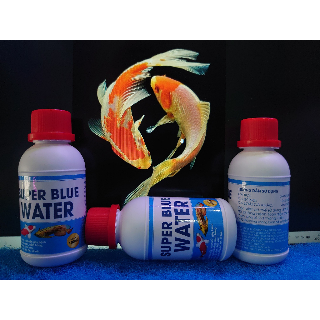 Super Blue water - chuyên gia điều trị cá nhiễm khuẩn, đỏ mình, cạ mình...