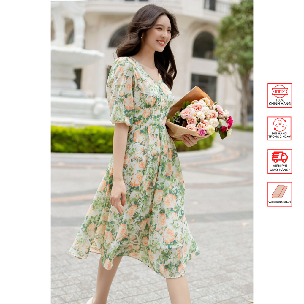 Đầm FOR HER cổ tim tay lỡ DA0637