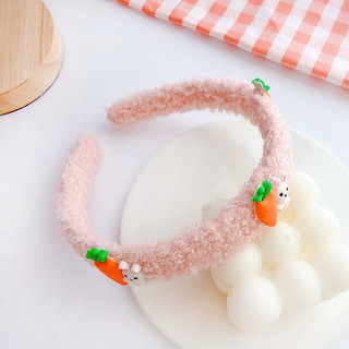 Băng đô/ CÀI TÓC lông mịn thỏ cà rốt
