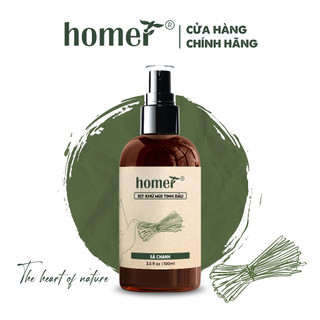 Xịt khử mùi tinh dầu Sả Chanh Homer Thiên nhiên Dung tích 100ml/250ml