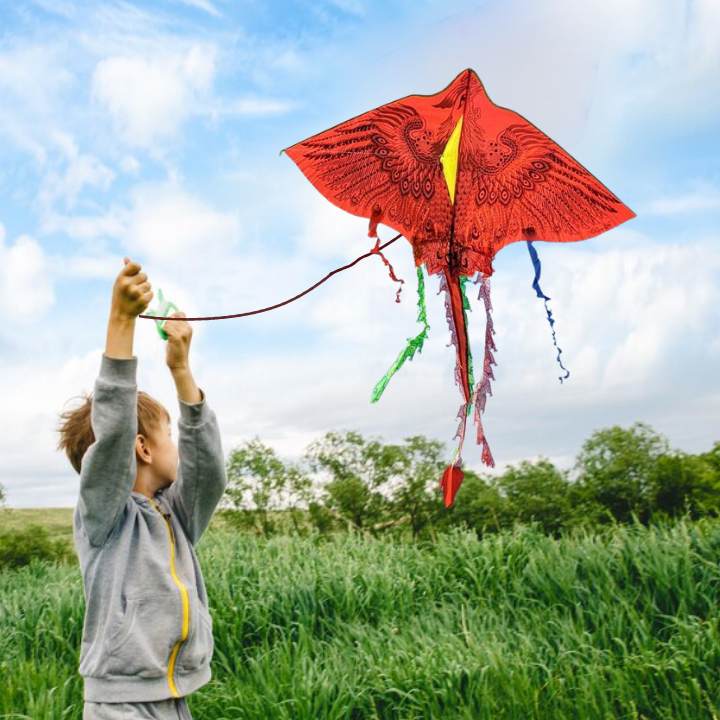 Diều Phụng, Phượng Hoàng Lửa, Thần Điêu 3, 4, 5 đuôi loại to Tặng kèm dây diều 01824