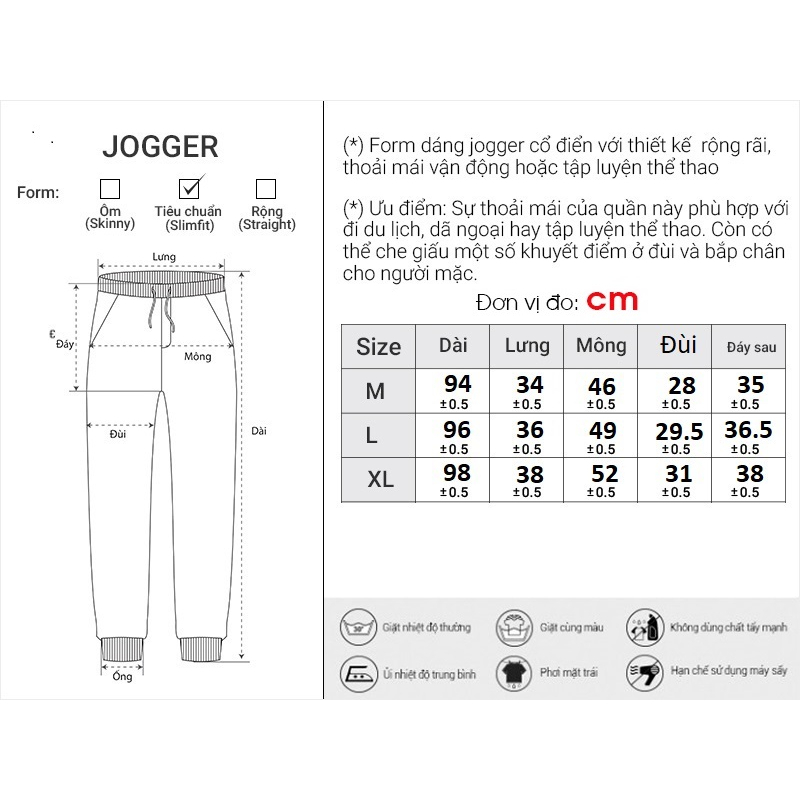 Quần Jogger Cotton Nam Đơn Giản Thời Trang Thương Hiệu Y2010 Nguyên Bản Ver18 21375 |YaMe|