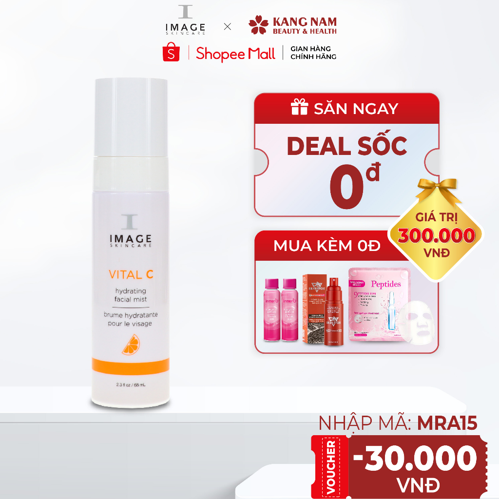 Xịt dưỡng chất, tăng cường sức sống Image Vital C Hydrating Facial Mist 68ml