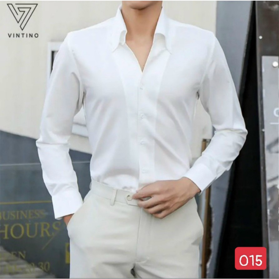 Áo sơ mi nam nữ chất vải lụa cao cấp trơn phong cách công sở tối giản sang trọng hai màu đen trắng YUKI OUTFIT | BigBuy360 - bigbuy360.vn