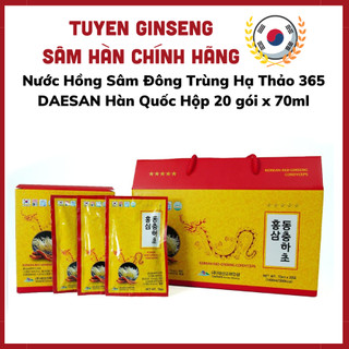 Nước đông trùng hạ thảo hàn quốc - hồng sâm đông trùng hạ thảo - nước đông trùng hàn quốc 365 Tuyenkorea