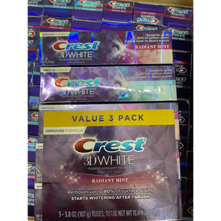 Kem đánh trắng răng Crest 3D White Advanced Radiant mint [HÀNG MỸ]