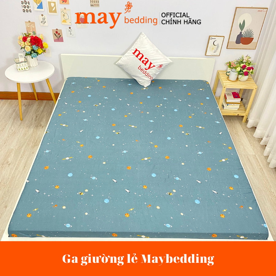 Ga giường Maybedding - Ga trải nệm giường poly cotton chun drap bọc đệm 1m2 1m6 1m8 2m 2m2