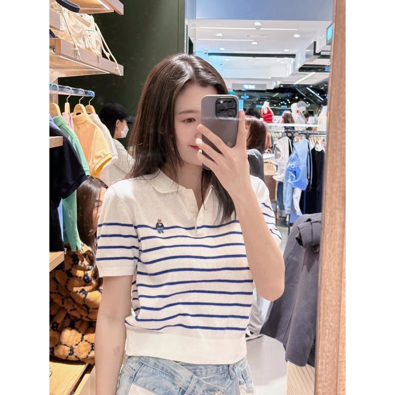 Maihuong⚡️ÁO LEN CỘC POLO THÊU GẤU CHO NỮ GIÁ TỐT
