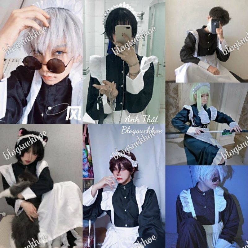 Maid Bộ Cosplay Nam Nữ